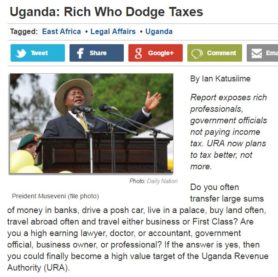 uganda rich who dodge taxes