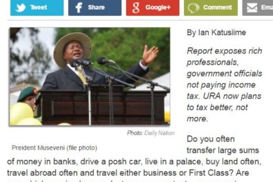 uganda rich who dodge taxes
