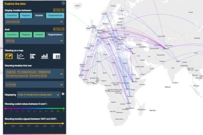 Screenshot from the tax treaties explorer website