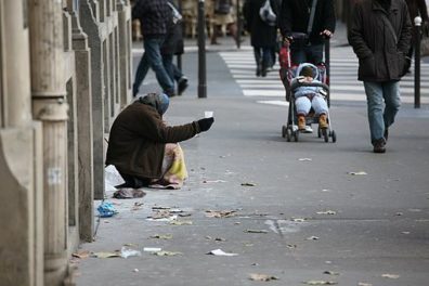 Beggar in Paris