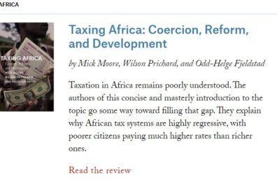 Taxing Africa makes Foreign Affairs' List of Best Books in 2019