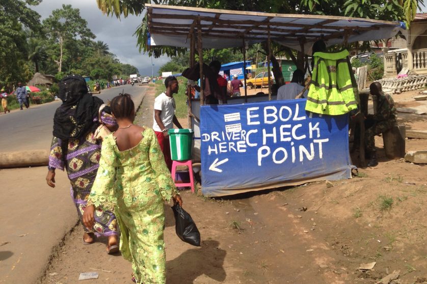 Ebola check point