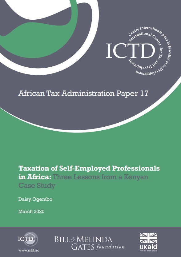 Taxation of Self-Employed Professionals in Africa: Three Lessons from a Kenyan Case Study