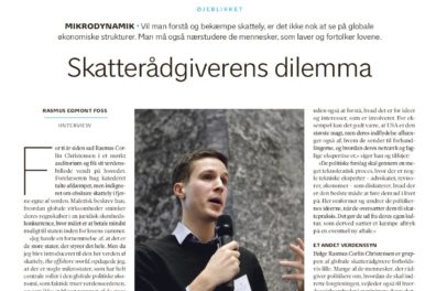 Rasmus Corlin Christensen featured in Danish national newspaper