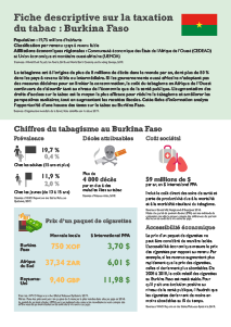 Burkina Faso Tobacco Tax Factsheet