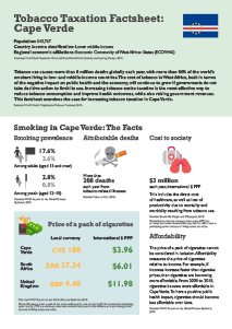 Cape Verde Tobacco Tax Factsheet