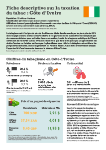Cote D'Ivoire Tobacco Tax Factsheet
