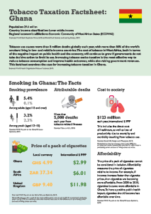 Ghana Tobacco Tax Factsheet