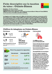 Guinea Bissau Tobacco Tax Factsheet