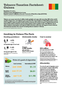 Guinea Tobacco Tax Factsheet