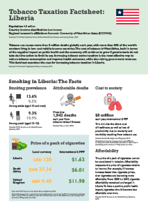 Liberia Tobacco Tax Factsheet