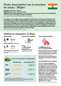 Niger Tobacco Tax Factsheet
