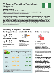 Nigeria Tobacco Tax Factsheet