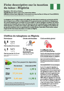 Nigeria Tobacco Tax Factsheet