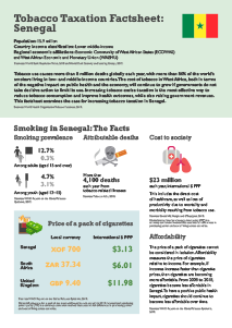 Senegal Tobacco Tax Factsheet