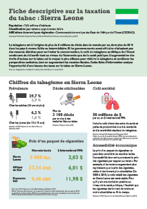 Sierra Leone Tobacco Tax Factsheet