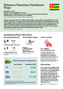 Togo Tobacco Tax Factsheet