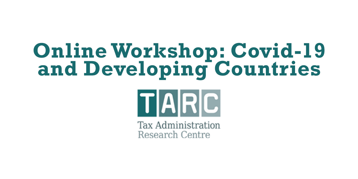 Online Workshop: Covid-19 and Developing Countries_TARC