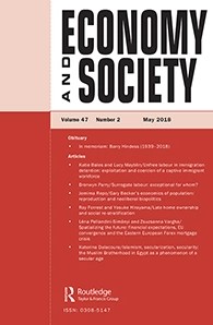 Cover journal: Economy and Society