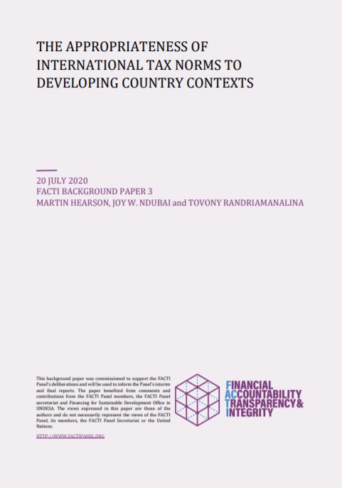 The Appropriateness of International Tax Norms to Developing Country Contexts