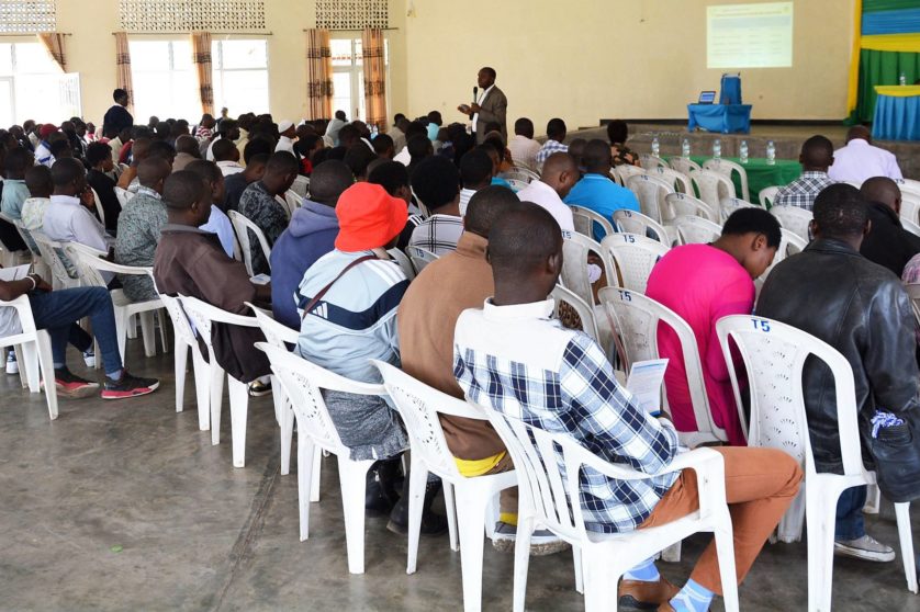 Training session of tax payers in Rwanda