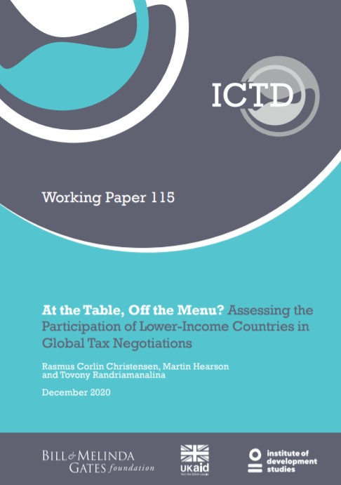 Working paper 115 on assessing the participation of LICs in global tax negotiations