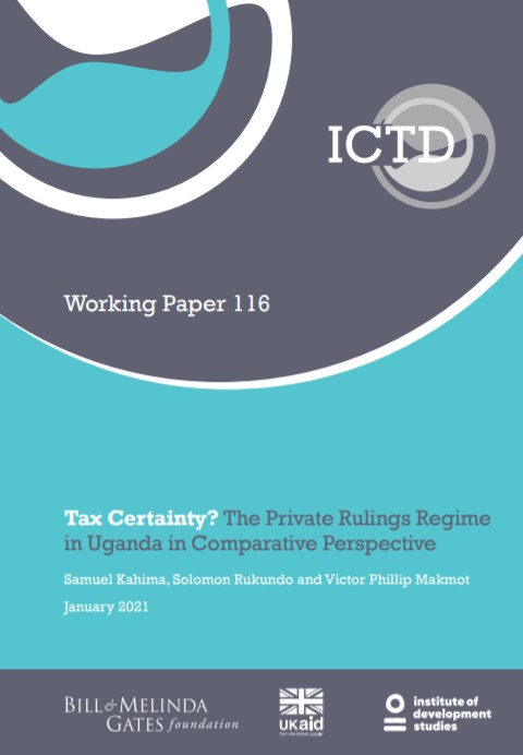 Working Paper 116 on tax certainty in Uganda