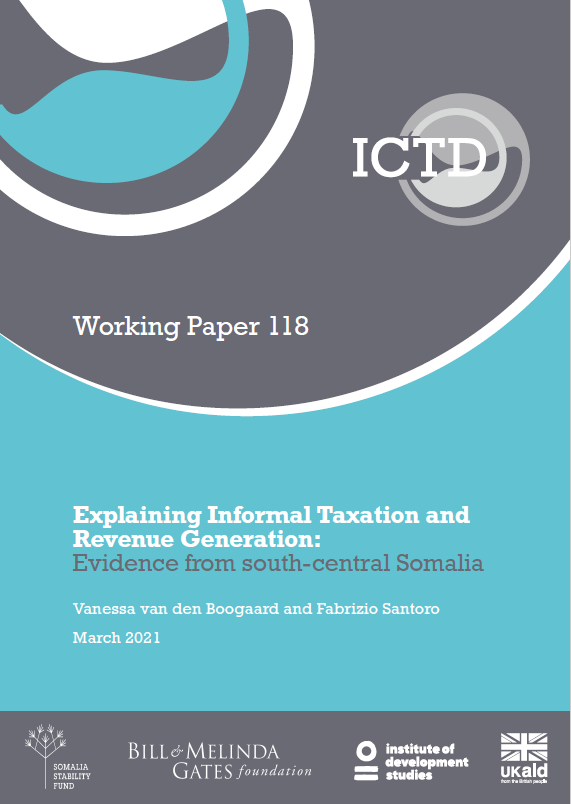Working Paper 118 ICTD on informal taxation and Revenue generation in Somalia