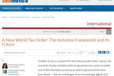 Tax Notes International