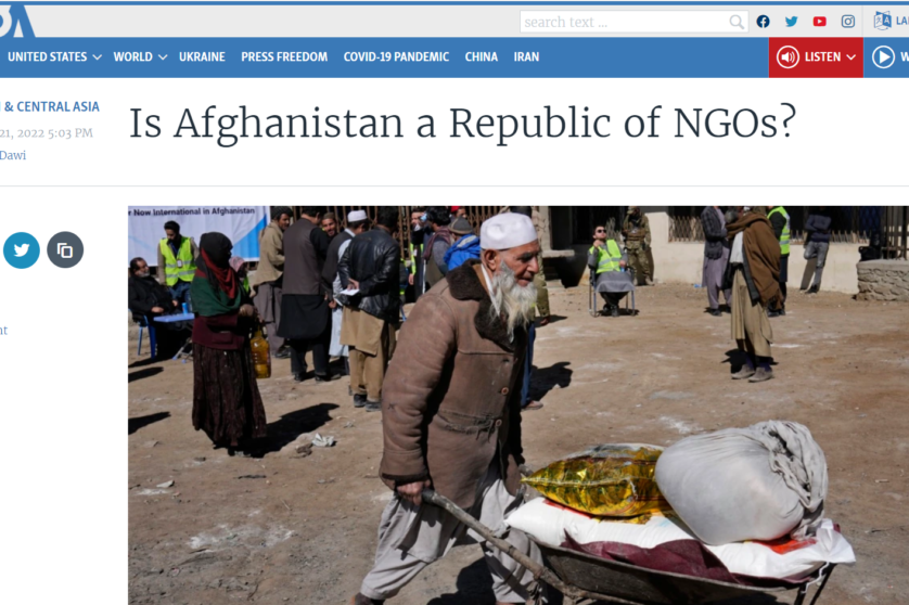 Is Afghanistan a Republic of NGOs
