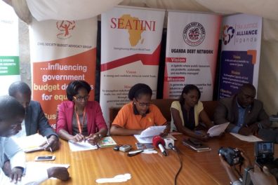 press conference with SEATINI and other civil society organisation representatives in Uganda
