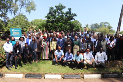 A group photo of about 100+ attendees of the Tax for Development Sierra Leone Conference 2022