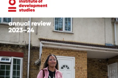 A screenshot of the cover of the IDS Annual Review 2023-24