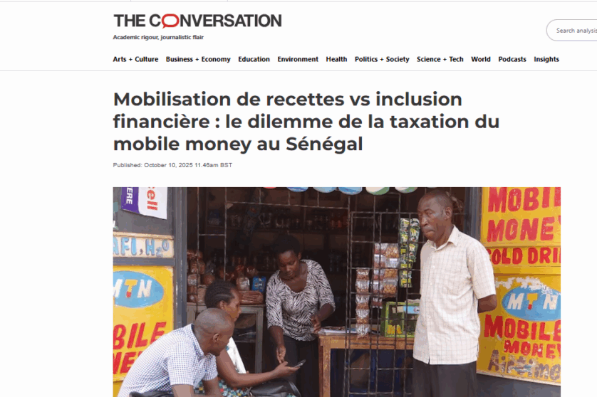 Screenshot of The Conversation article by Awa Diouf