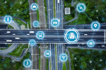 Digital Public Infrastructure concept showing connected highways and data networks, symbolising how digital systems can shape taxation in Africa.