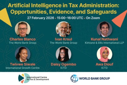 Webinar on AI and tax administration