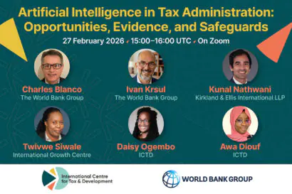 Webinar on AI and tax administration