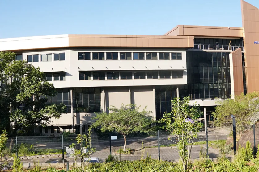 Zoom out shot of the Eswatini Revenue Service building
