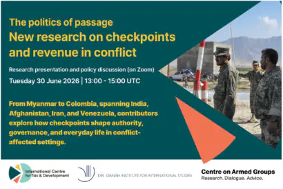 Flyer of the webinar on roadblocks and the politics of passage