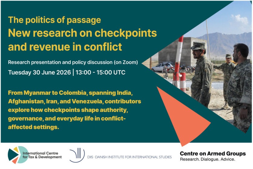Flyer of the webinar on roadblocks and the politics of passage