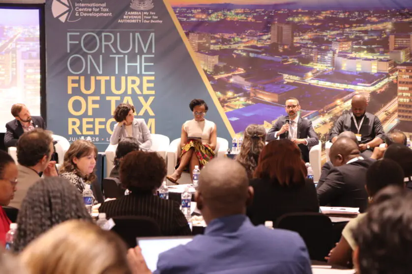 Plenary discussion at the ICTD and ZRA hosted forum on the future of tax reform