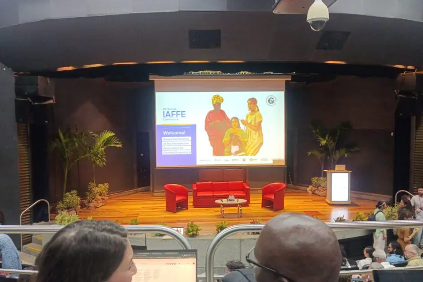 Empty stage at the IAFFE 2026 conference